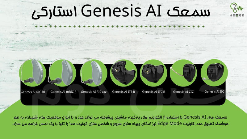 انواع سمعک genesis ai استارکی