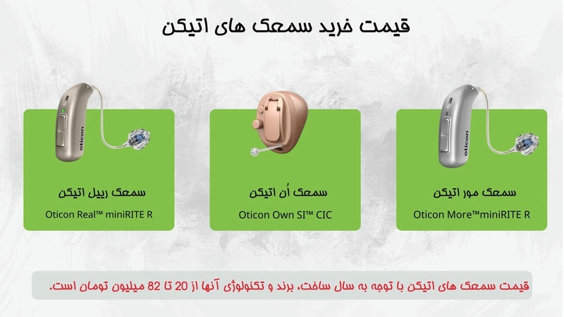 قیمت خرید سمعک اتیکن